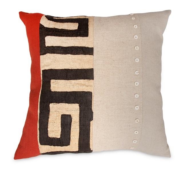 Contemporary Kuba Calm Range Red 003 45cm x 45cm