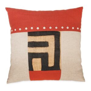 Contemporary Kuba Calm Range Red 002 45cm x 45cm