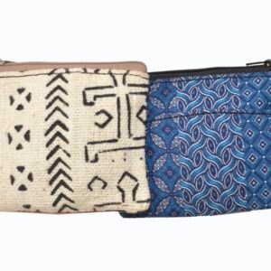 Coin Purse -Mudcloth with ShweShwe fabric