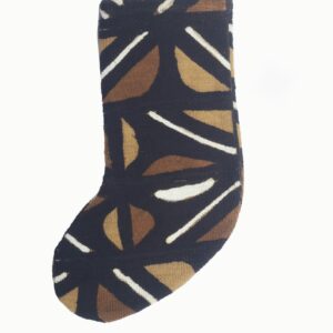 Mudcloth Christmas Stocking - Traditional Double Sided Mudcloth