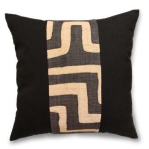 Custom Dyed Linen & Kuba Range Black 45cm x 45cm