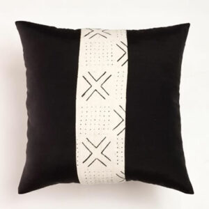 Linen Mudcloth Stripe Range White With Black
