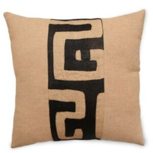 Custom Dyed Linen & Kuba Range Raffia 45cm x 45cm